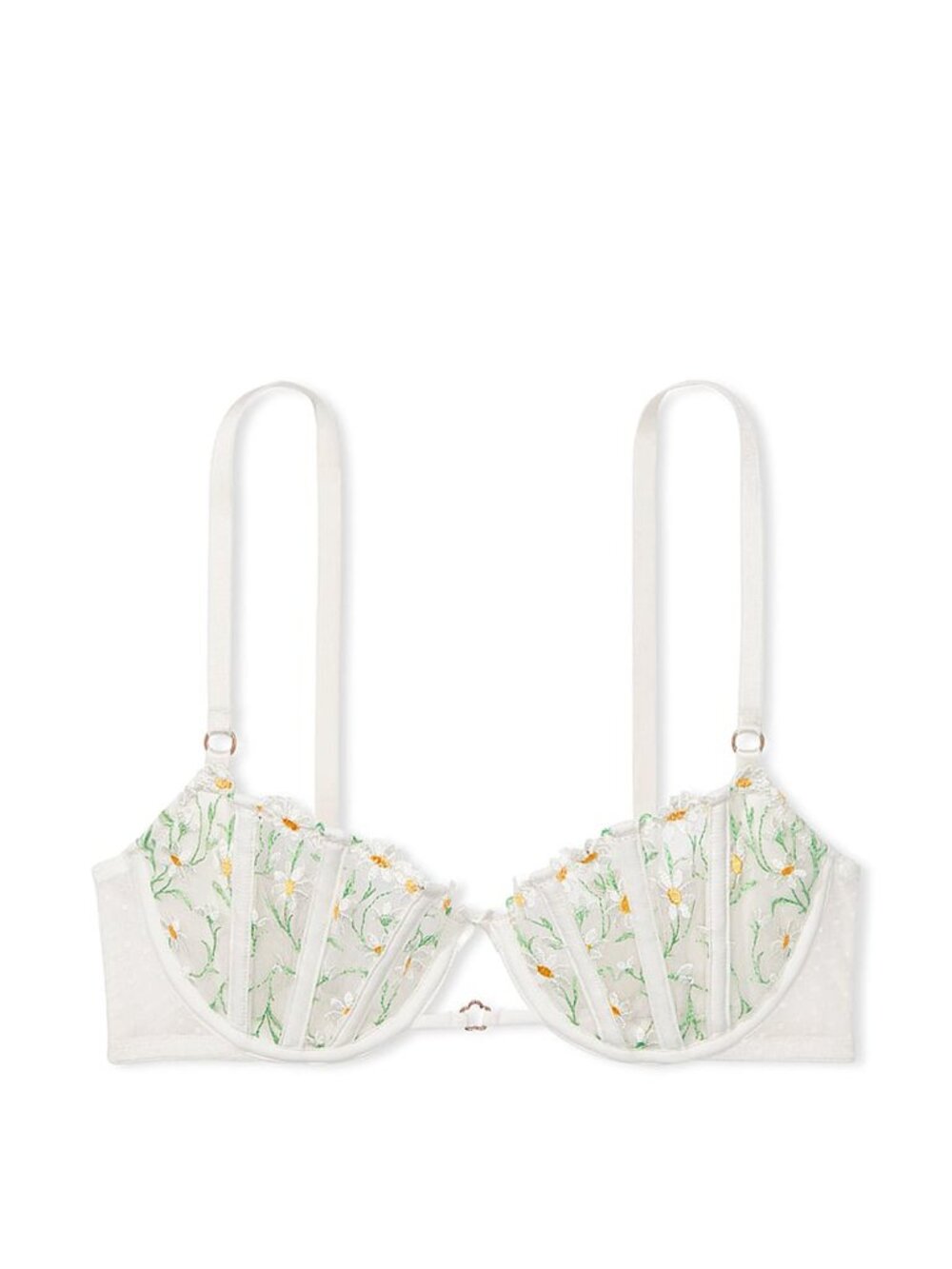 New Victoria’s Secret Wicked Unlined Daisy Chain Embroidery Bra 36G 34434